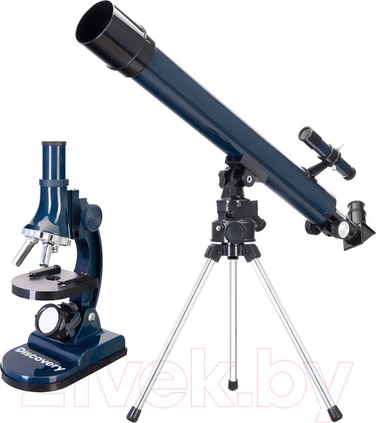 Изображение товара Набор оптических приборов Levenhuk Discovery Scope 2 с книгой / 77821