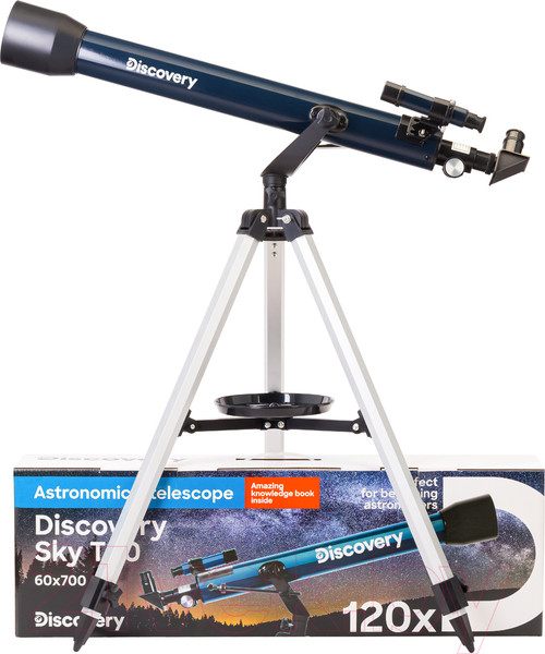 Изображение товара Телескоп Levenhuk Discovery Sky T60 с книгой / 77831