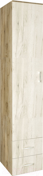 Изображение товара Шкаф-пенал Артём-Мебель ДСП СН-100.01 (дуб крафт белый/дуб крафт серый)