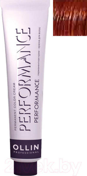 Изображение товара Крем-краска для волос Ollin Professional Performance Permanent Color Cream 8/46 (60мл, светло-русый медно-красный)