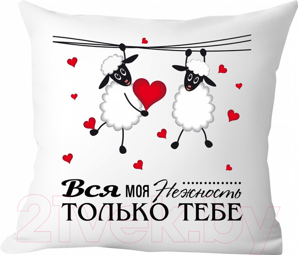 Изображение товара Подушка декоративная Print Style На день святого Валентина 40х40love5