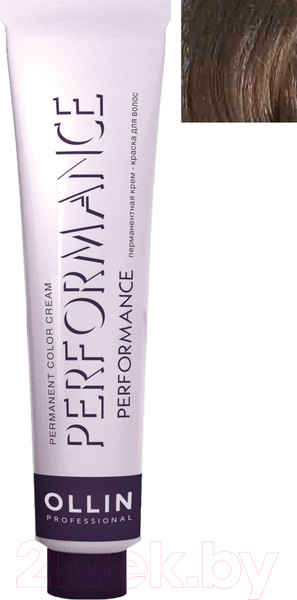 Изображение товара Крем-краска для волос Ollin Professional Performance Permanent Color Cream 8/21 (60мл, светло-русый фиолетово-пепельный)