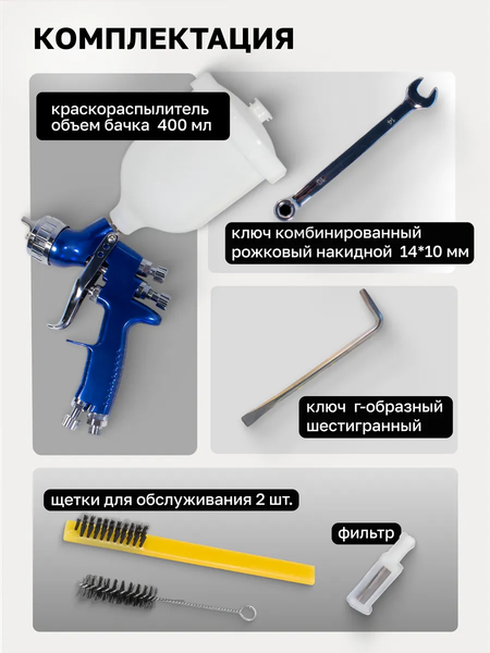 Изображение товара Пневматический краскопульт RockForce RF-1205 (50361)