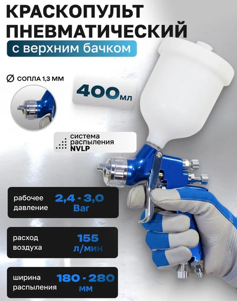 Изображение товара Пневматический краскопульт RockForce RF-1205 (50361)