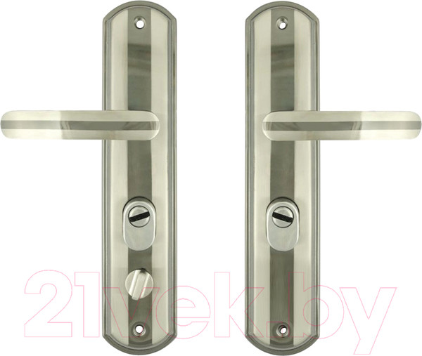 Изображение товара Ручка дверная Нора-М Еco 200-68 (правая, матовый хром/черный никель)