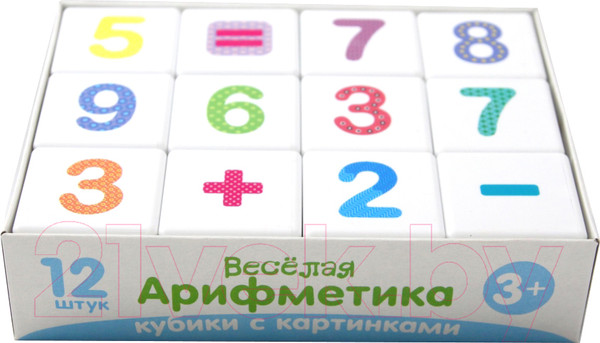 Изображение товара Развивающая игрушка Десятое королевство Кубики. Веселая арифметика / 00708
