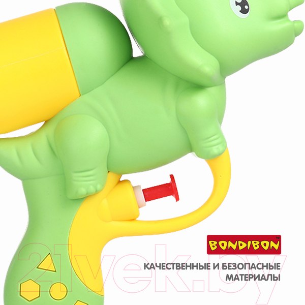 Изображение товара Бластер игрушечный Bondibon Водный пистолет. Наше лето Динозаврик / ВВ5405