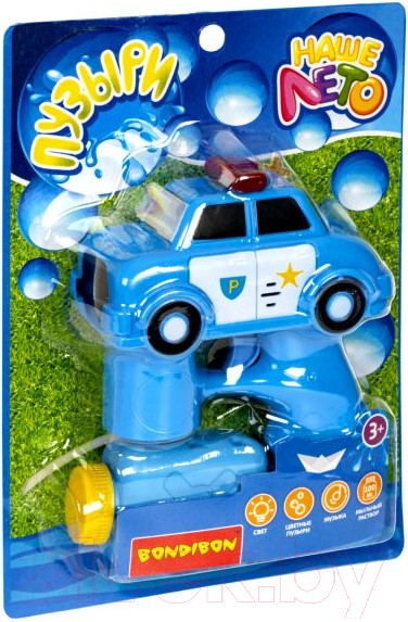 Изображение товара Генератор мыльных пузырей детский Bondibon Наше Лето. Пистолет для мыльных пузырей / ВВ5419