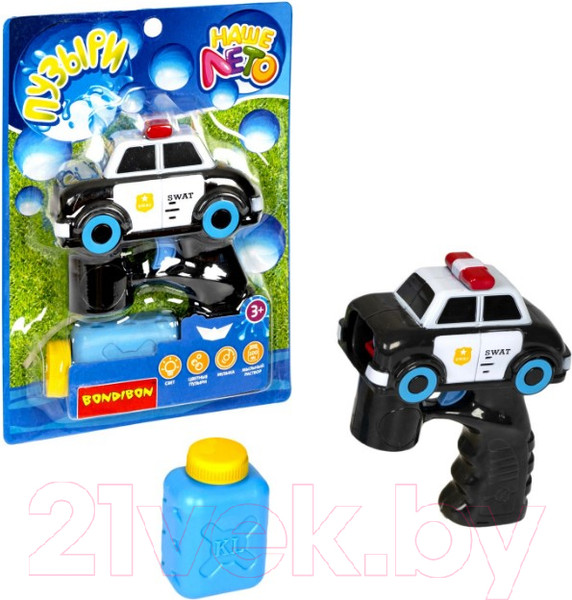 Изображение товара Генератор мыльных пузырей детский Bondibon Наше Лето. Пистолет для мыльных пузырей / ВВ5420