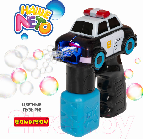 Изображение товара Генератор мыльных пузырей детский Bondibon Наше Лето. Пистолет для мыльных пузырей / ВВ5420
