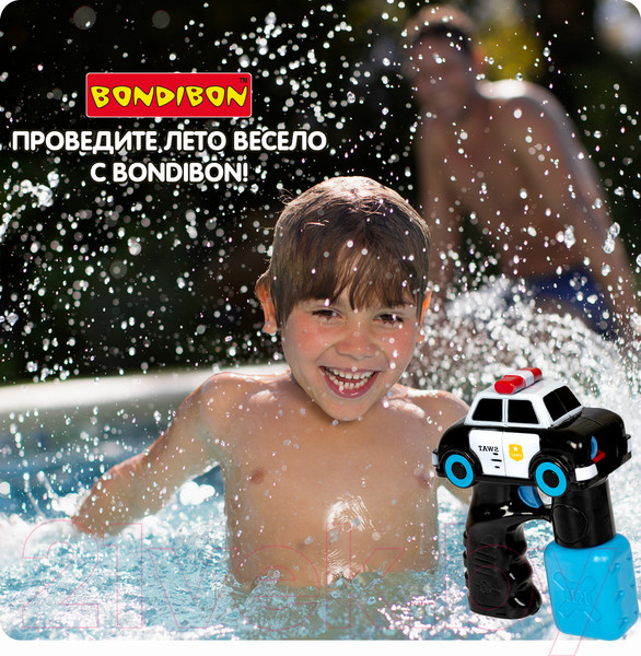 Изображение товара Генератор мыльных пузырей детский Bondibon Наше Лето. Пистолет для мыльных пузырей / ВВ5420