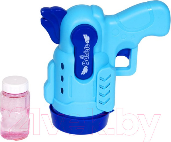 Изображение товара Набор мыльных пузырей Bondibon Наше Лето. Пистолет для мыльных пузырей / ВВ5424 (синий/голубой)