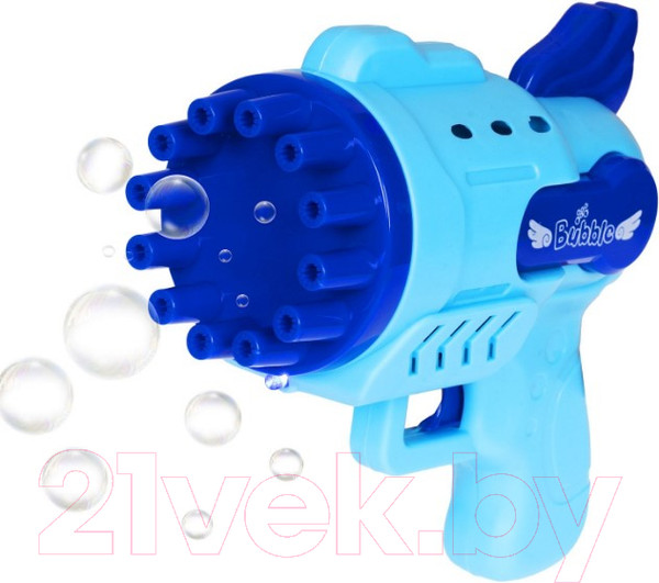 Изображение товара Набор мыльных пузырей Bondibon Наше Лето. Пистолет для мыльных пузырей / ВВ5424 (синий/голубой)
