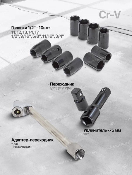 Изображение товара Набор пневмоинструмента RockForce RF-RP7850-50 (50378)