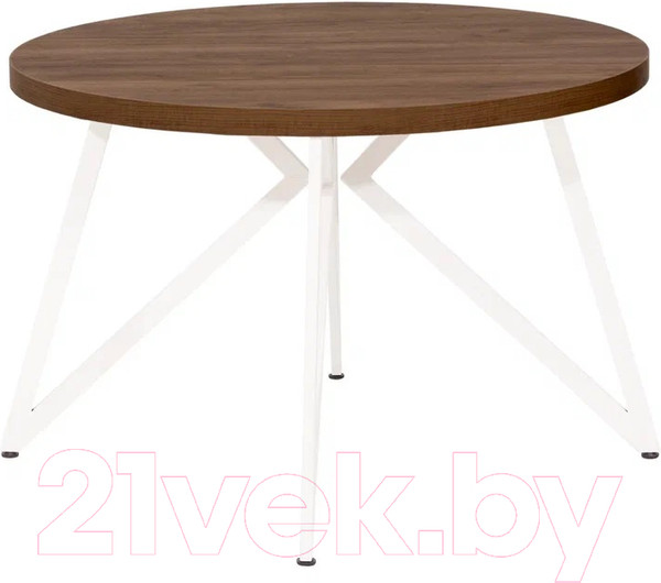 Изображение товара Обеденный стол Millwood Женева Л D110x75 (дуб табачный Craft/металл белый)