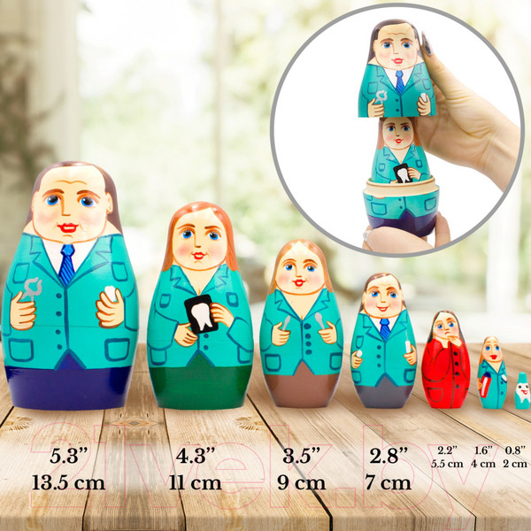 Изображение товара Матрешка сувенирная Брестская Фабрика Сувениров 7138