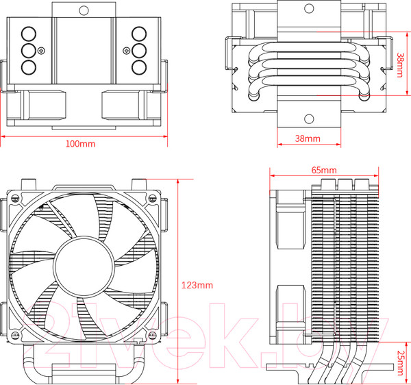 Изображение товара Кулер для процессора ID-Cooling SE-903-XT