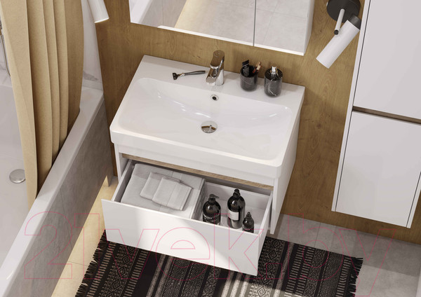 Изображение товара Тумба с умывальником Акватон Марти 70 (1A2675K0MY010)