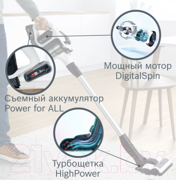 Изображение товара Вертикальный пылесос Bosch BCS81EXC