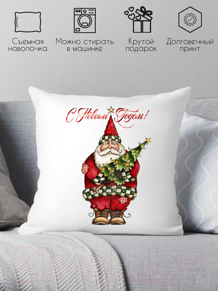 Изображение товара Подушка декоративная Print Style С новым годом 40x40god4