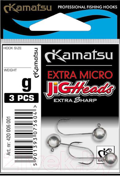Изображение товара Джиг-головка KAMATSU Micro 4-1г / 420004001 (3шт)