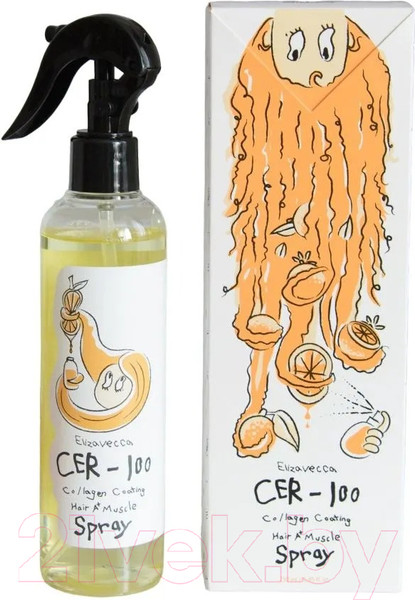 Изображение товара Спрей для волос Elizavecca CER-100 Collagen Coating Hair A+ Muscle Spray (250мл)