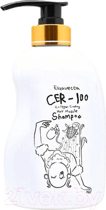 Изображение товара Шампунь для волос Elizavecca CER-100 Collagen Hair A+ Muscle Tornado Shampoo (500мл)