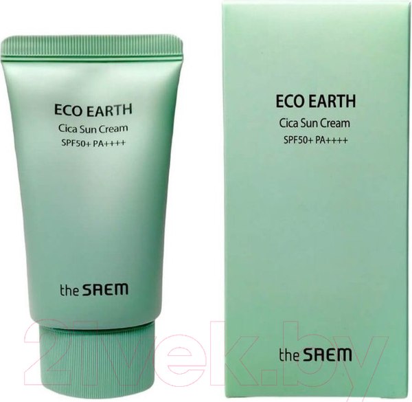 Изображение товара Крем солнцезащитный The Saem Eco Earth Cica Sun Cream  (50г)