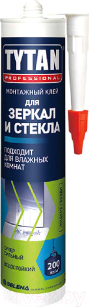 Изображение товара Клей Tytan Professional Для зеркал и стекла (290мл, бежевый)