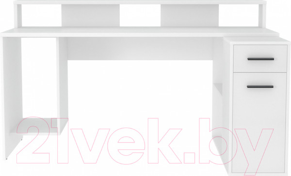 Изображение товара Компьютерный стол Интерлиния Skill-2 (белый платинум/белый платинум)