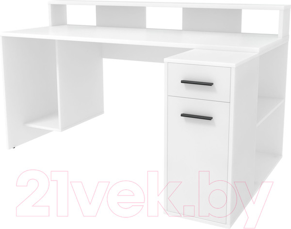 Изображение товара Компьютерный стол Интерлиния Skill-2 (белый платинум/белый платинум)