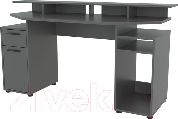 Изображение товара Компьютерный стол Интерлиния Skill-1 (антрацит/антрацит)