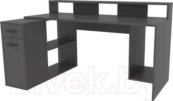 Изображение товара Компьютерный стол Интерлиния Skill-2 (антрацит/антрацит)