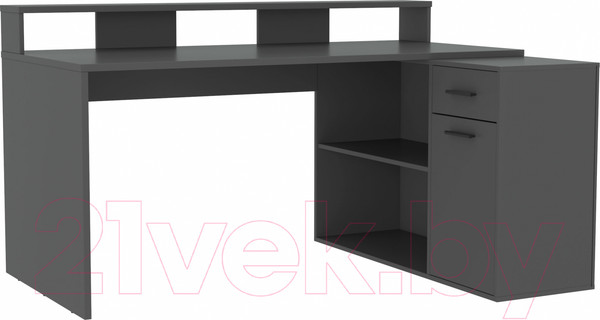 Изображение товара Письменный стол Интерлиния Skill-3 (антрацит/антрацит)