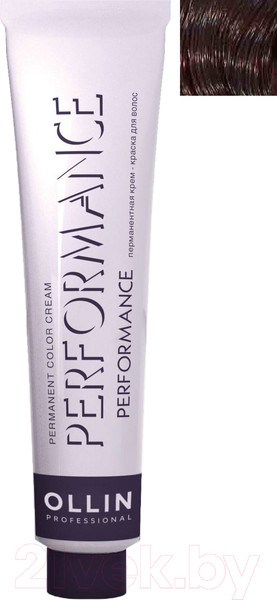 Изображение товара Крем-краска для волос Ollin Professional Performance Permanent Color Cream 5/6 (60мл, светлый шатен красный)