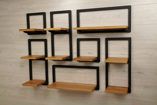 Изображение товара Полка Stal-Massiv Fly-HS 265x265 (дуб натуральный)