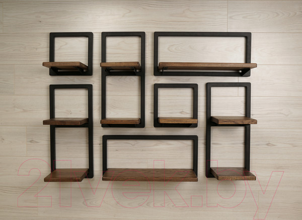 Изображение товара Полка Stal-Massiv Fly-DS 265x265 (дуб мореный)