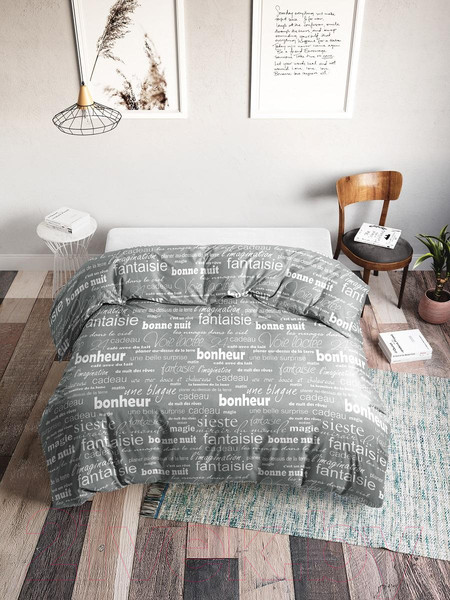 Изображение товара Пододеяльник Ночь нежна Письма 1.5сп 215x145 / 7420-1