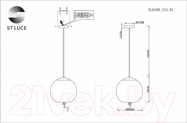 Изображение товара Потолочный светильник ST Luce Ozzio SL6108.313.01