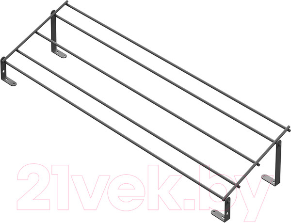 Изображение товара Полка выдвижная Starax Одноуровневая S-6131-A (антрацит)