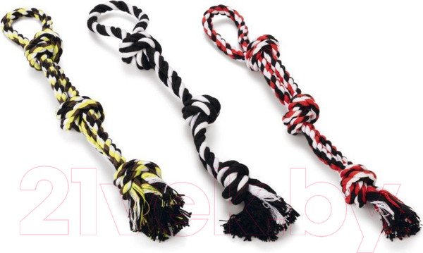 Изображение товара Игрушка для собак Beeztees Веревка с 3 узлами р.L / 641257