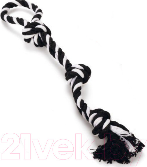 Изображение товара Игрушка для собак Beeztees Веревка с 3 узлами р.L / 641257