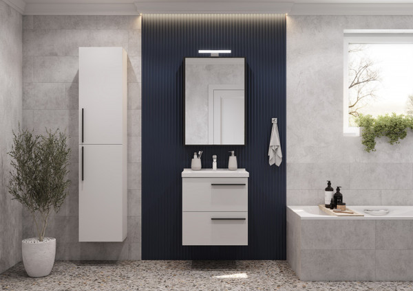 Изображение товара Шкаф с зеркалом для ванной Акватон Амели 60 (1A262802AE820)