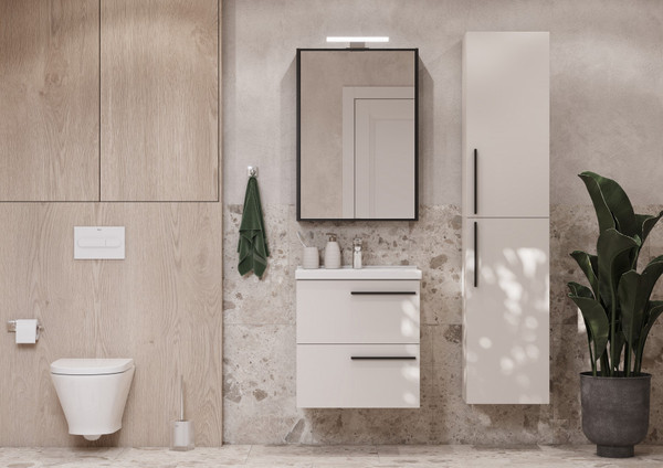 Изображение товара Шкаф-полупенал для ванной Акватон Амели (1A268403AE7A0)