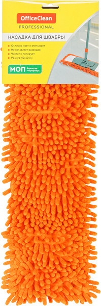 Изображение товара Моп для швабры OfficeClean Professional Микрофибра ворс (40x10см, оранжевый)