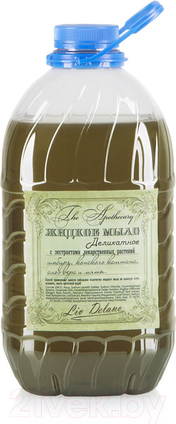 Изображение товара Мыло жидкое Liv Delano Деликатное имбирь конский каштан алоэ вера и мята (3л)