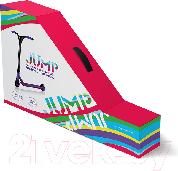 Изображение товара Самокат трюковый Indigo Sport Jump / IN256 (зеленый/черный)