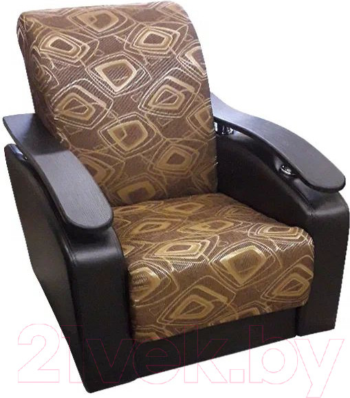 Изображение товара Кресло мягкое Асмана Антуан (шинил квадро 2 коричневый кожзам)