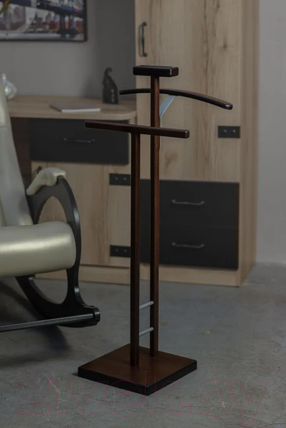 Изображение товара Стойка для одежды Мебелик Костюмная Галант 340 (темно-коричневый)