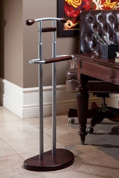 Изображение товара Стойка для одежды Мебелик Костюмная Галант 333 (металлик/темно-коричневый)